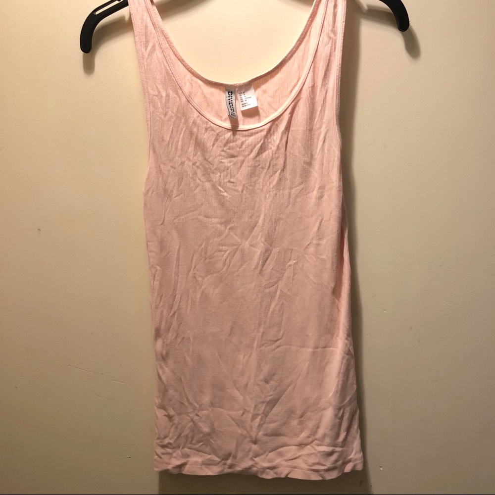 Medium light pink tank top h&m divided
